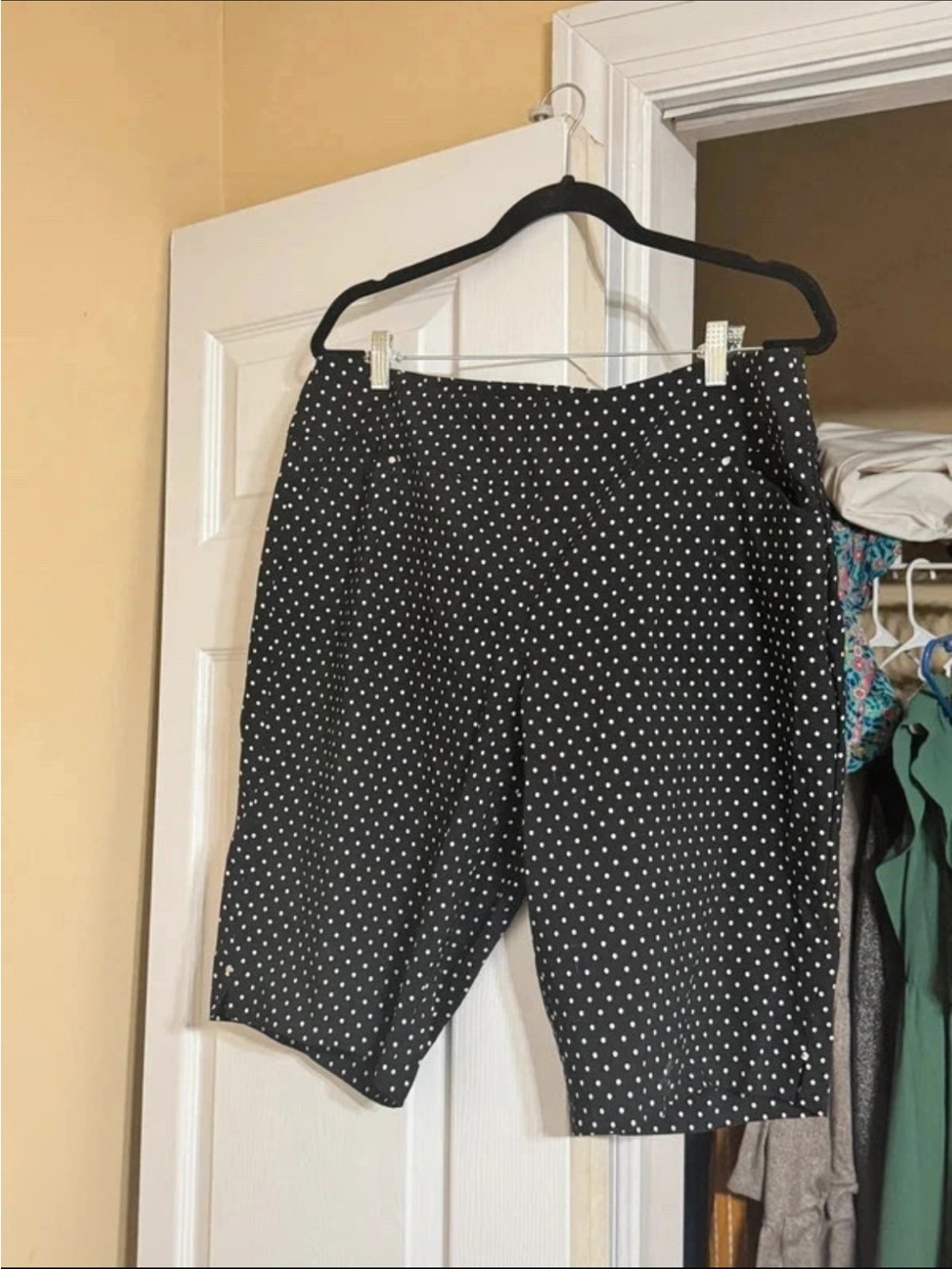 Cato Black and White Polka Dot Shorts